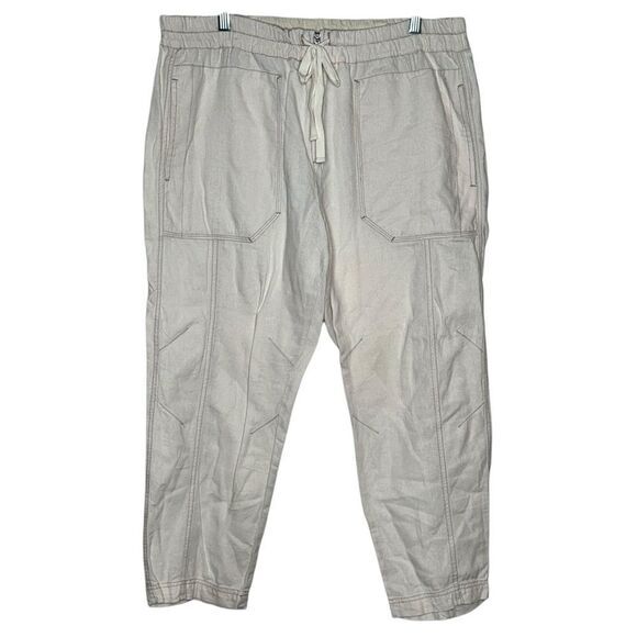 Free people cream Palmer Utility pants size Medium - Picture 3 of 12